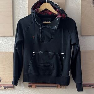 Hellz Bellz - Hooded Sweatshirt with Red Plaid Lining